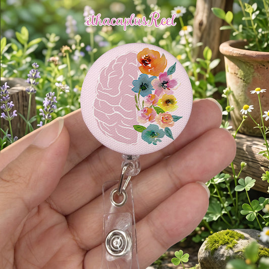 Brain Fabric Retractable Badge Reel