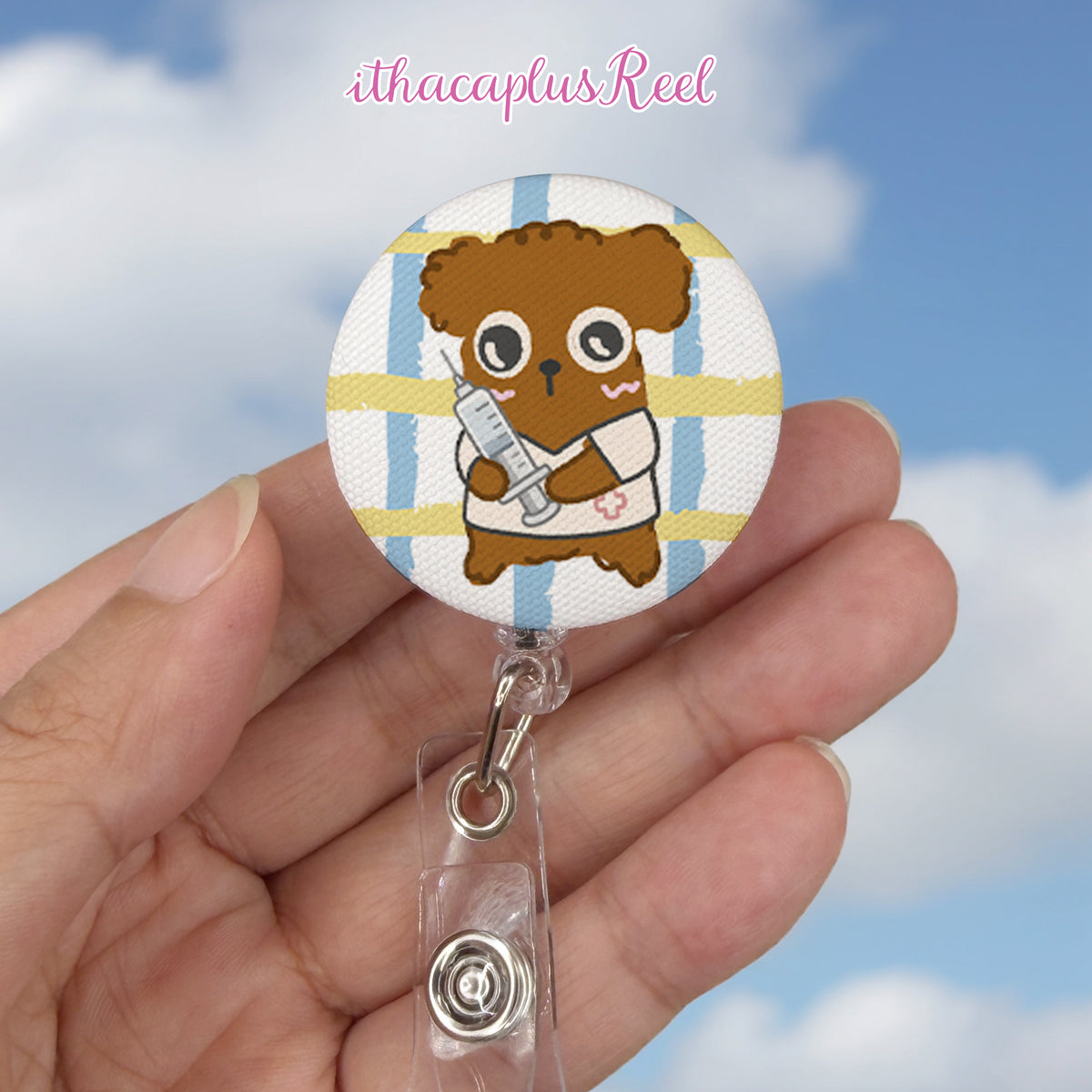 New Fabric Retractable Badge Reel