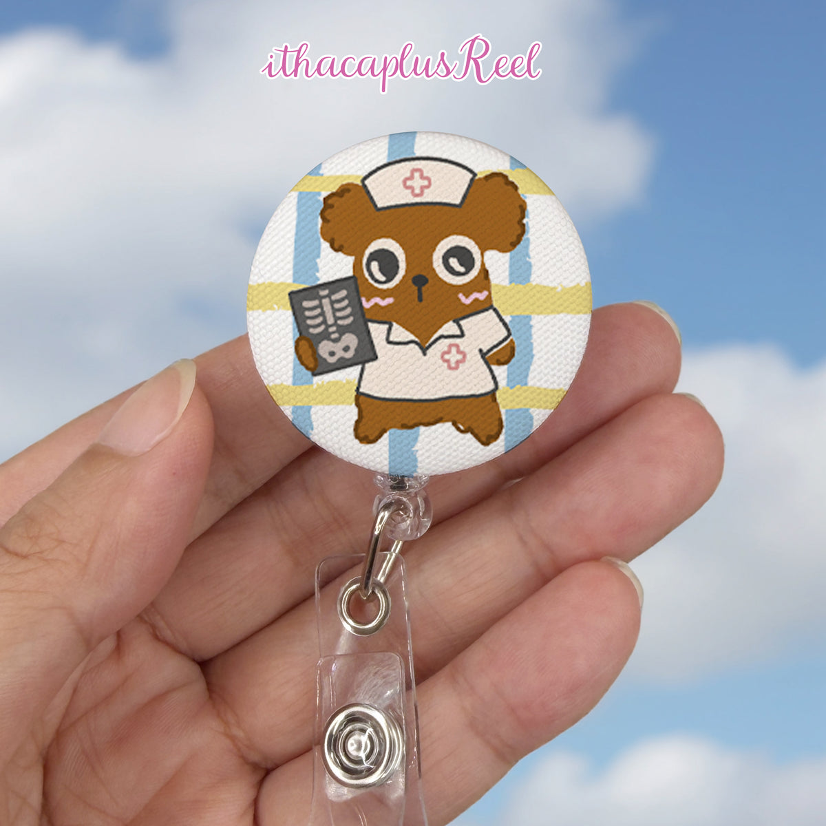 New Fabric Retractable Badge Reel