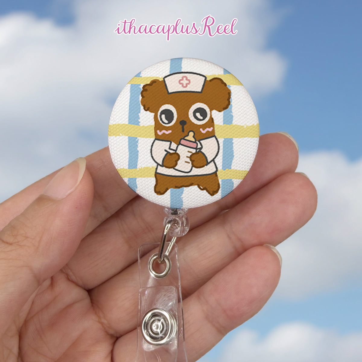 New Fabric Retractable Badge Reel