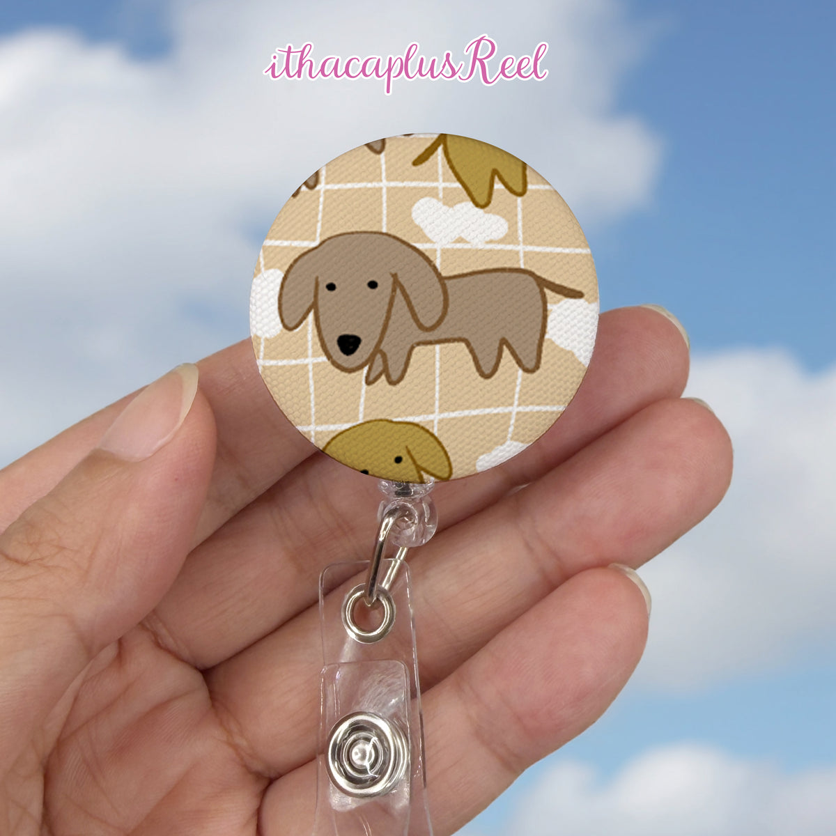 New Fabric Retractable Badge Reel
