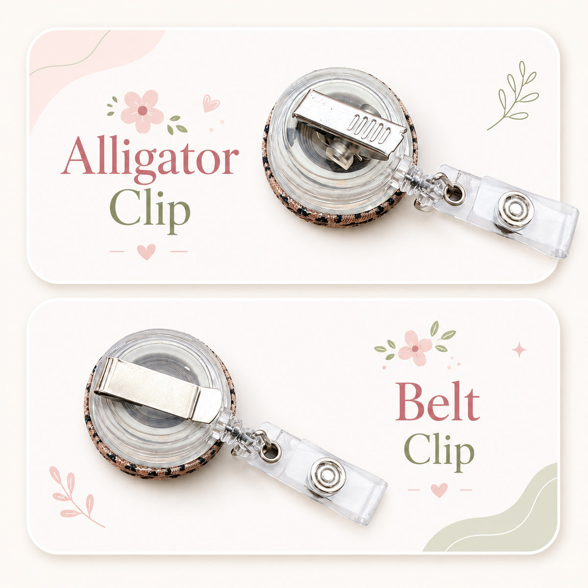Cross Fabric Retractable Badge Reel - product detail 1